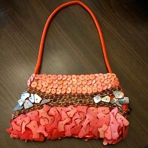 Vintage Shell and Abalone Designer Evening Purse